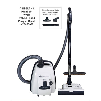 SEBO AIRBELT K3 Premium Canister Vacuum Cleaner White