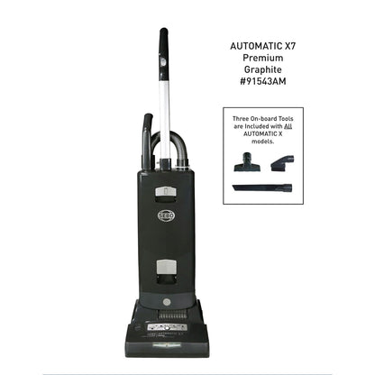 SEBO AUTOMATIC X7 Premium Upright Vacuum Cleaner Graphite