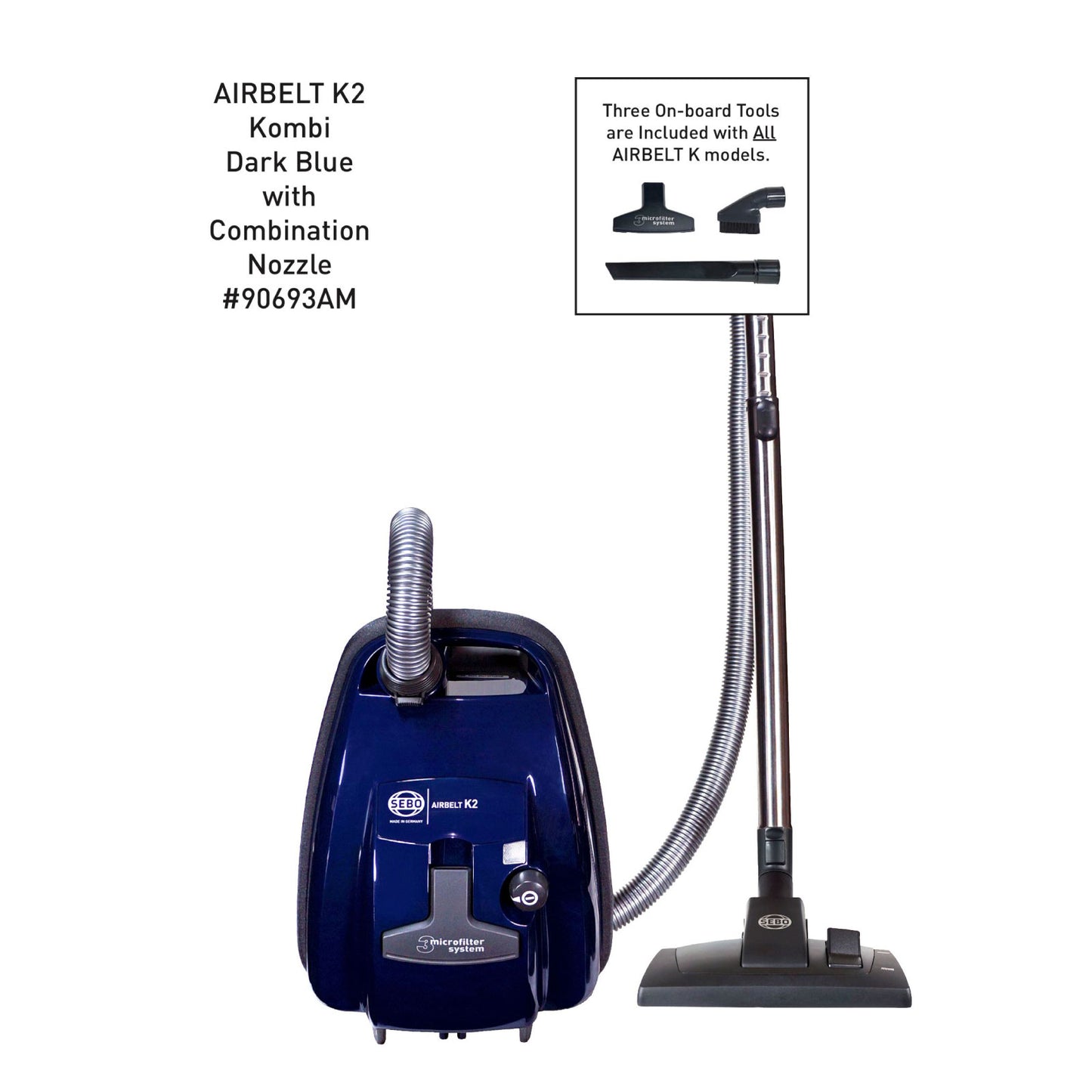 SEBO AIRBELT K2 Kombi Canister Vacuum Cleaner