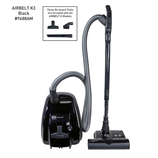 SEBO AIRBELT K3 Premium Canister Vacuum Cleaner Black